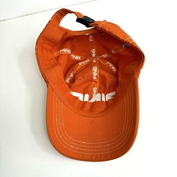 Ping G10 Strapback Hat Cap Adjustable Orange Lightweight Golf - Picture 5 of 6